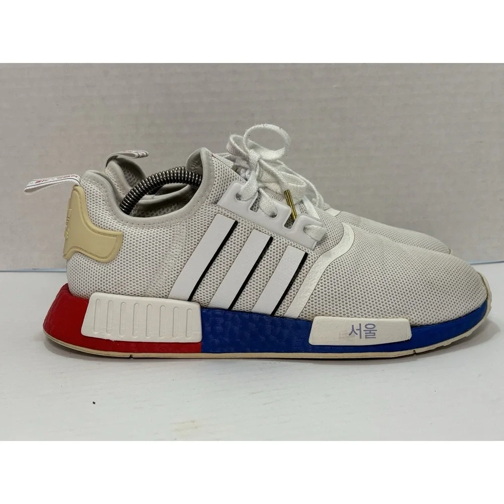 Adidas NMD_R1 Seoul United By Sneakers FY1163 White Red Blue Sz 9.5